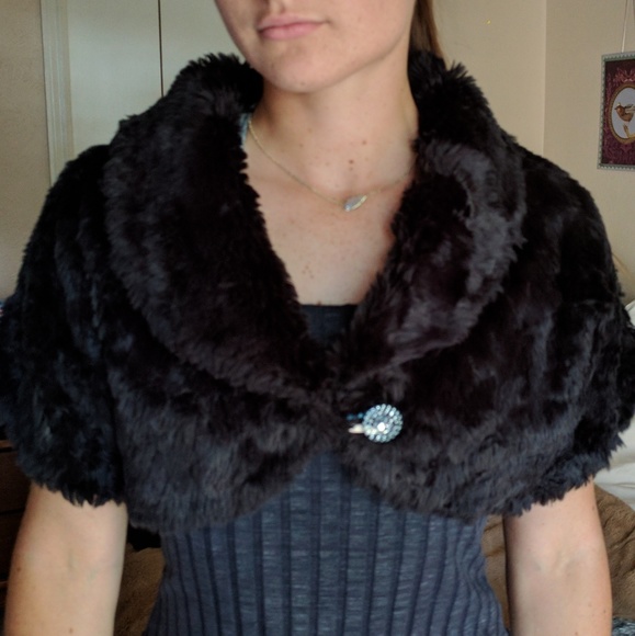 anthropologie • REVERSIBLE faux fur coat - Picture 7 of 8